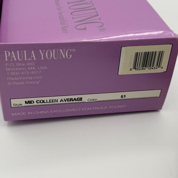 NWT Paula Young Mid Colleen Gray Wig Color 51 Short Curly Synthetic Average